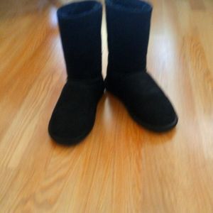 Fur boots black